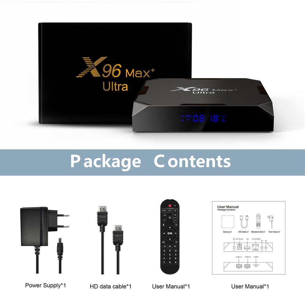 The Future of tv box is Here - X96max+Ultra amlogic S905X4 ott tv box